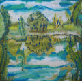 Weiher bei Klevesche Häuser, 2020, 40x40, Öl, gerahmt
<br/>250,- Euro